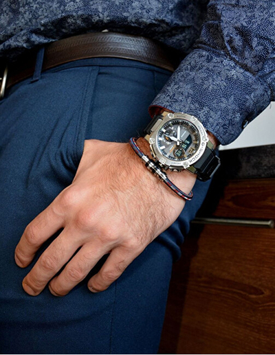 Orë pë meshkuj Casio G-Shock Premium GST-B300B-1AER, e zezë