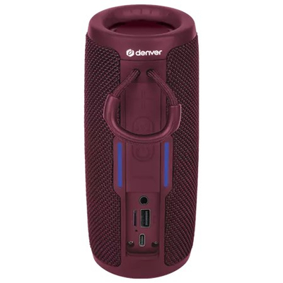 Портабилен звучник Denver BTV-150BD, 10W, Bluetooth, црвен