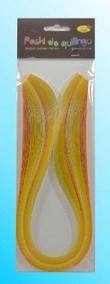 Ленти за квилинг Galeria Hobby, 10mm x 50cm, 100 парчиња, жолти