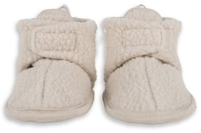 Пантофли за бебе Lodger Teddy Fleece, материјал теди, ѓон против лизгање, беж