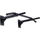 Shufër muri për tërheqje Pure2Improve Wall Bar 424511, çelik, e zezë