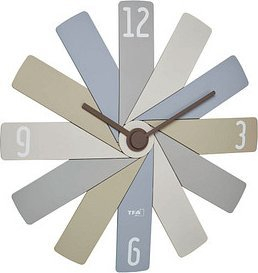 Orë muri TFA Dostmann 60.3020.30, me mekanizëm kuarci, diametër 40 cm, me shumë ngjyra, pa zhurmë