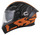 Helmetë moto CASSIDA Orbit Multivers 2026, integrale, black matte portokalli gri bardhë