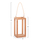 Fanar dekorativ tavoline FENT HM4583, dru teak, 15x15x30 cm, ngjyrë natyrale