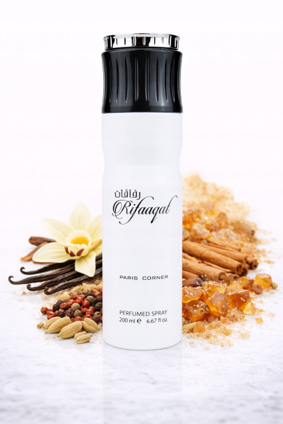 Дезодоранс спреј Paris Corner Rifaaqat, 200 ml, бел