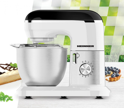 Mikser qëndror Heinner Stand Mixer 5ES, 1000W, enë 5L, argjendtë
