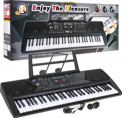 Keyboard elektronik Sound Master MQ 600UFB, 61 taste, MP3 Bluetooth, i zi