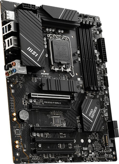 Pllakë amë MSI PRO B760-P DDR4 II, Intel B760, Socket 1700, 4 slota, ATX