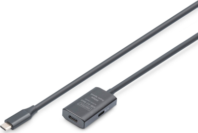 Kabllo zgjatëse USB Digitus aktive, USB 3.2 Gen1 5 Gbit/s, USB C në USB C, 5m, e zezë