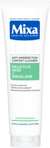 Xhel pastrues për fytyrë Mixa Anti-Imperfection Cleansing Gel, 150 ml