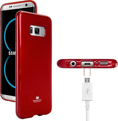 Kapak telefoni Mercury Jelly për Samsung S24 Ultra, silikon i butë, mbrojtës, i kuq