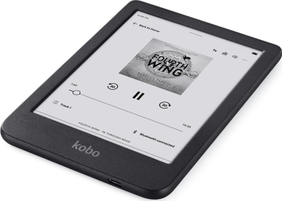 Kobo Clara BW eReader, 6" Екран без отсјај, Црн