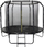 Set aksesorësh trampolinë SkyFlyer, shkallë dhe përforcues, për trampolinë 8ft 244cm, i zi