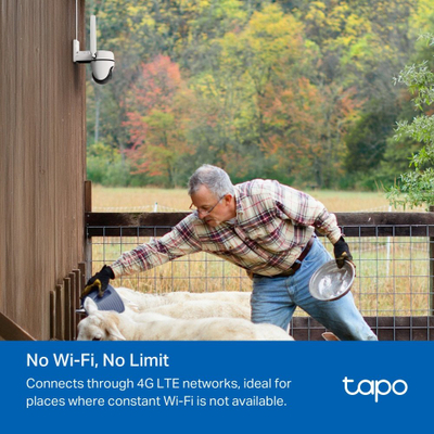 Kamerë e jashtme TP-Link Tapo C501GW, 4G LTE, Pan Tilt, IP66, e bardhë