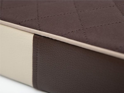 Dyshek për qen Hobbydog Premium Mattress L, Codura, lëkurë eko, kafe
