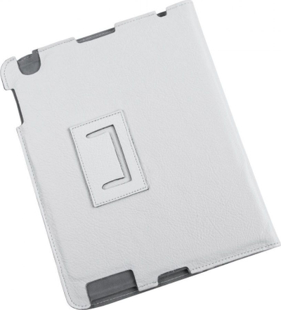 QUER Кожна Футрола за Apple iPad 3, Бела