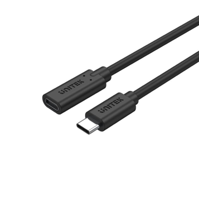 Kabllo zgjatëse USB C Unitek, 0.5 m, 10Gbps, 100W, e zezë