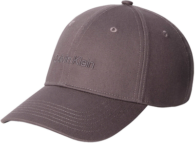 Kapele Calvin Klein Cap, stil baseball, qëndisje logo, gri