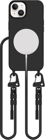 Këllëf telefoni Tech-Protect Magnecklace për iPhone 13, MagSafe, i zi
