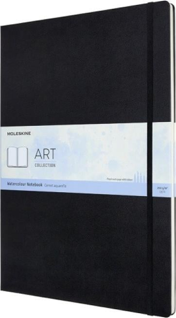 Fletore arti Moleskine Art Watercolour A3, 60 faqe, 200 g/m², e zezë