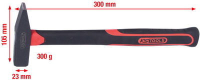 Чекан за монтажа KS Tools 142.1331, 300g, рачка од стаклени влакна