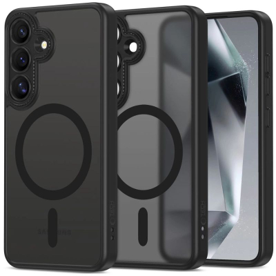 Kapak telefoni Tech-Protect MagCam MagSafe, për Galaxy S25, matte, i zi