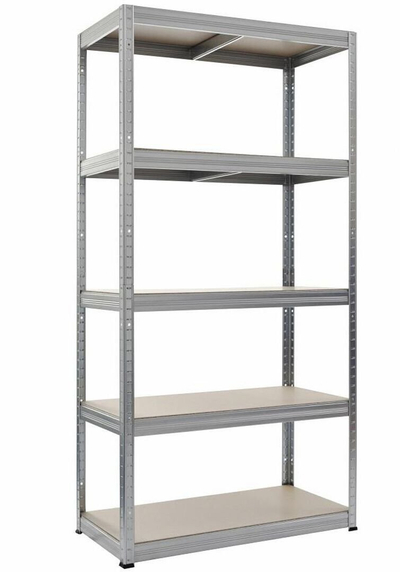 Raft metalik Workit Steel Shelf, 5 kate, 275 kg, gri