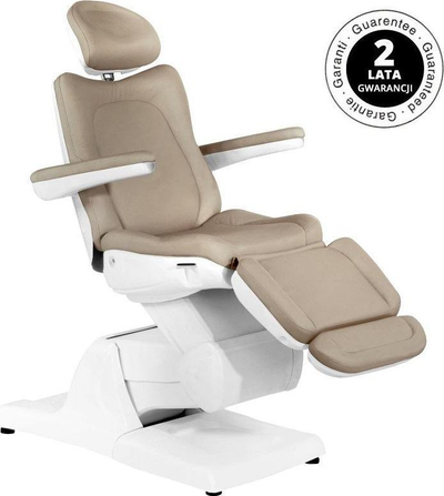 Karrige elektrike kozmetike Azzurro 870 3 Strong, me rregullim elektrik, ngjyrë kapuçino