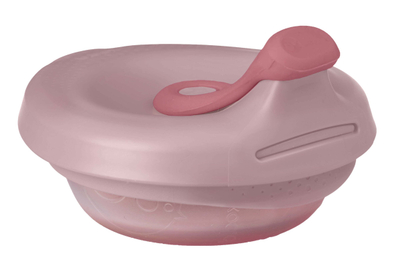 Enë ushqimi për bebe b.box Fill + Feed Bowl, silikoni, kundër rrjedhjes, blu