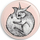Magnet zbukurues Worth Keeping Dream Squirrel, 56mm, i rrumbullakët, rozë