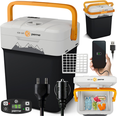 Frigorifer udhëtimi Peme Essential 32 Adventure, 25.7L, 12V AC DC, portokalli