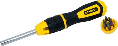 Шрафцигер Stanley Multi Bit Ratchet 68 010, 10 бита, нерѓосувачки челик, жолто-црн