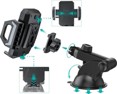 Karikues makine wireless Choetech T521-F, 15W, Qi, i zi