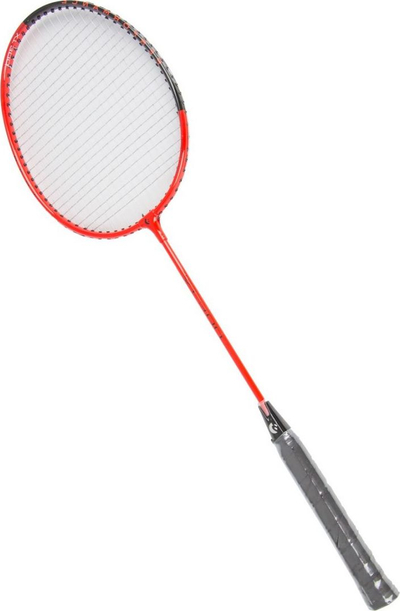 Raketë badminton Best Sporting 300 XT, çelik dhe alumin, madhësi universale, e kuqe e zezë