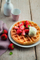 Aparat për waffle Fritel WA2224, pllaka jo ngjitëse, i vogël e kompakt, i bardhë