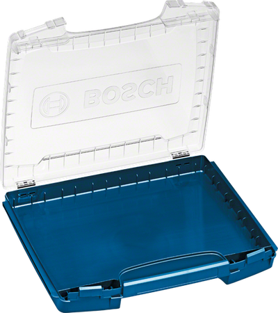 Kuti organizuese Bosch i-BOXX 53 Professional, plastike ABS, kapak me xham të tejdukshëm, blu
