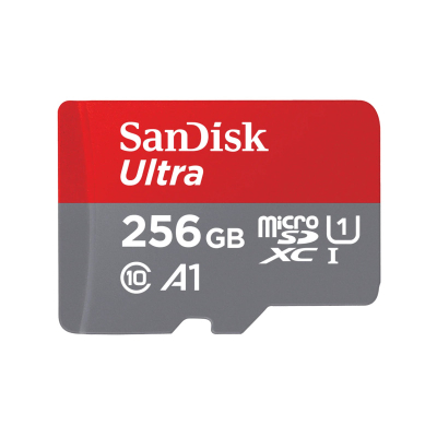 SanDisk Ultra MicroSD 256GB me adapter SD