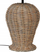 Lampë tavoline FURELOS Rattan, 49 cm, ratan natyral, abazhur i bardhë