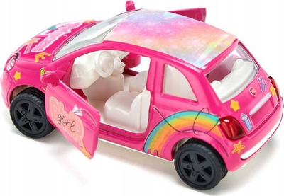 Makinë lodër Siku Fiat 500 Princess, metalike, me ngjitëse, rozë