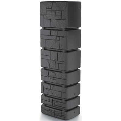 Rezervuar uji shiu Prosperplast Tower Stone, 350L, plastikë dekorative, antracit
