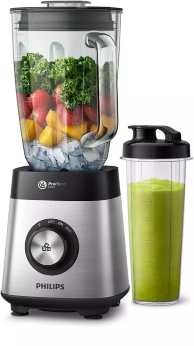 Blender Philips HR3573 / 90, i metalt/ xham