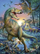 Puzzle për fëmijë Ravensburger Primal Giant, 150 pjesë XXL, dinosaurë, shumëngjyrësh