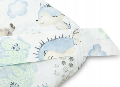 Mbështjellëse bebe Walk Baby Nest Cone, 75x75cm, me volan, e bardhë