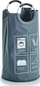 Thes rrobash Zeller Laundry Bag, poliester, me doreza alumini, gri