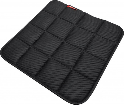 Jastik për karrige AndaSeat Green-touch, 450x450mm, bambu me karbon natyral, fibër karboni, i zi