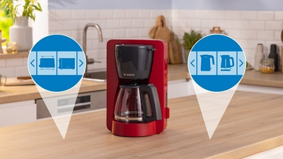 Makineri kafeje Bosch MyMoment TKA3M134, 1.25L, 1200W, e kuqe