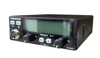 Radio CB President Teddy 2+, 40 kanale AM FM, ekran LCD, e zezë
