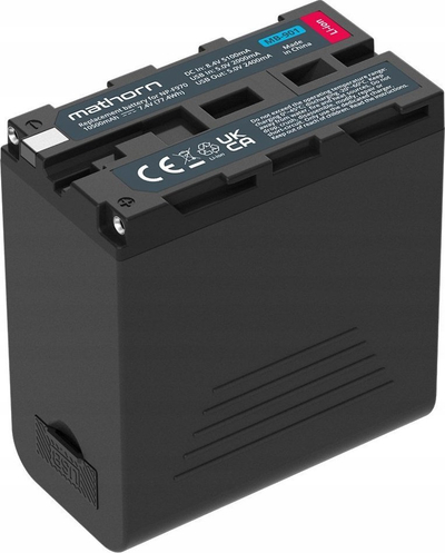 Bateri kamerash Mathorn MB-901 NP-F970, 10500mAh, ekran LCD, e zezë