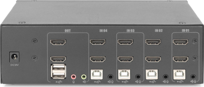 KVM switch Digitus, 4 porte HDMI, 4K, i zi