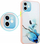 Kapak telefoni Maxximus MX Aquarelle për iPhone X XS, plastik, blu e bardhë